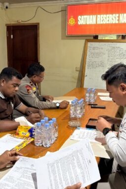 Sat Resnarkoba Polres Nabire Gelar Perkara Dugaan Penyalahgunaan Narkotika Jenis Sabu